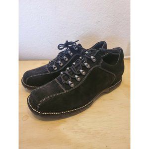 Cole Haan Country D13480 Women Black Waterproof Suede Shoe Size 9.5B excellent